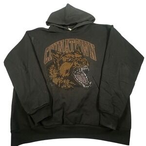 Chinatown Market Men's 2XL‎ Black Hoodie Rhinestone German Sheppard Graphic